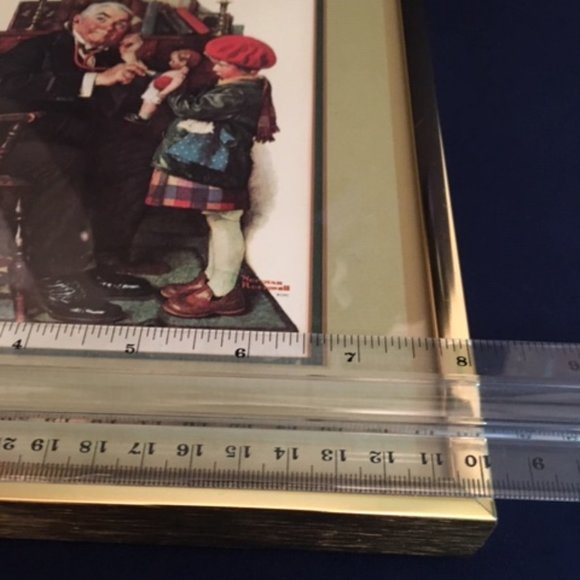 "Doctor and the Doll" Framed CPC Reproduction Print Wall Art by Norman Rockwell - Picture 7 of 11